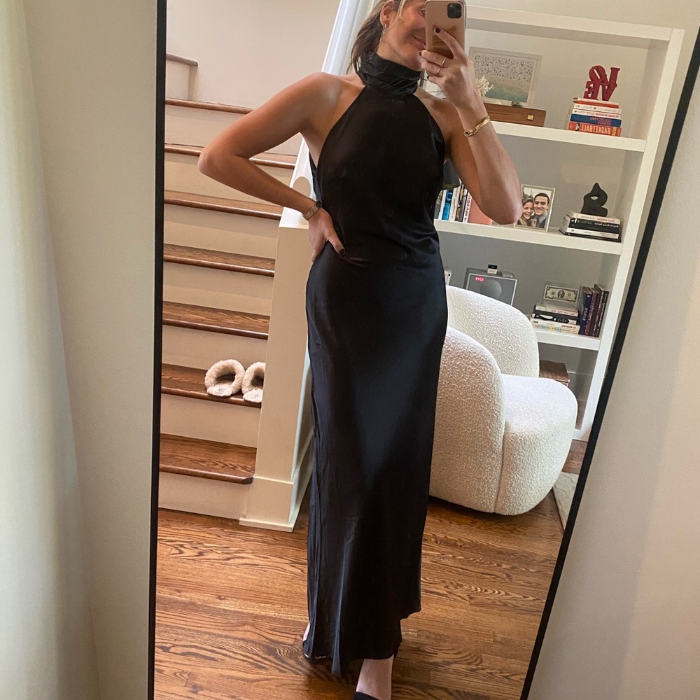 Black Silk Dress